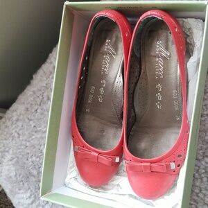 Marco Red Leather Heels